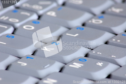 Image of keyboard of laptop computer