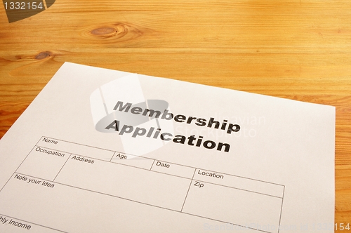 Image of membership application