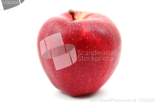 Image of fresh red apple isolated on white background