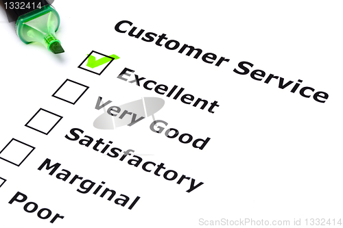 Image of Customer service survey