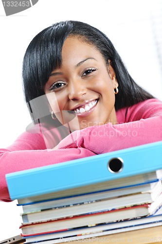 Image of Female student studying