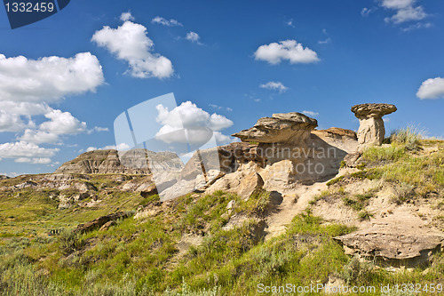 Image of Badlands in Alberta, Canada