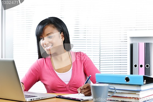 Image of Female student studying