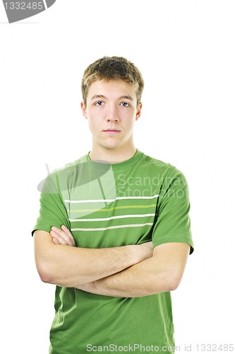 Image of Young man with crossed arms