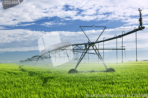 Image of Irrigation equipment on farm field