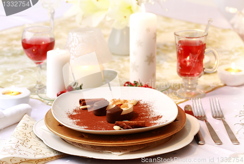 Image of Christmas place setting