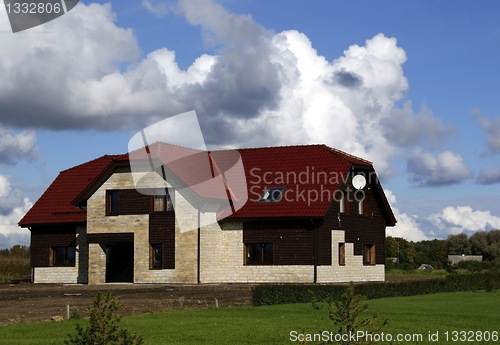Image of The house and the sky