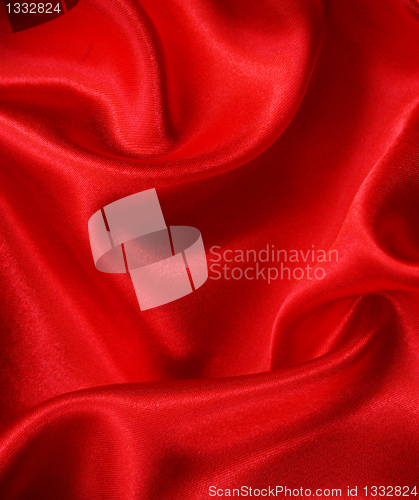 Image of Smooth Red Silk as background 