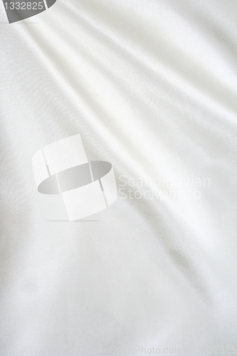 Image of Smooth elegant white silk 