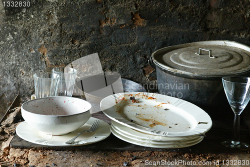 Image of dirty dishes