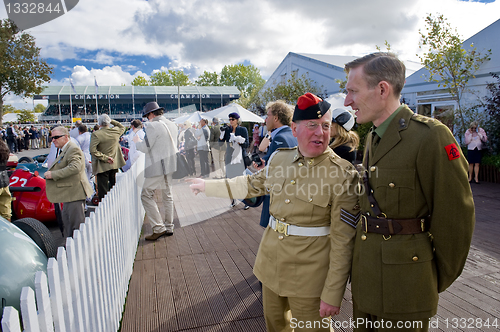 Image of Goodwood revival visitors.