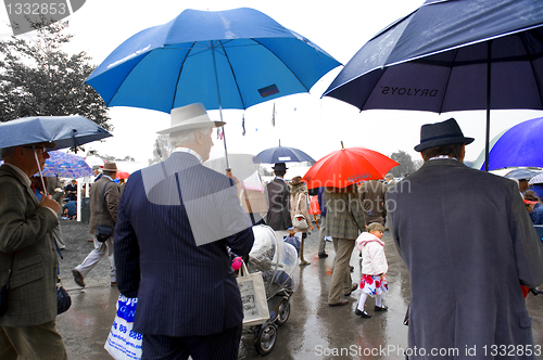 Image of Goodwood revival visitors.