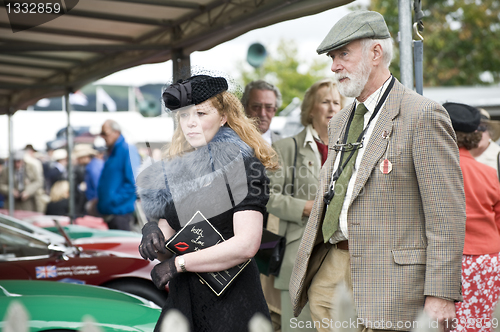 Image of Goodwood revival visitors.