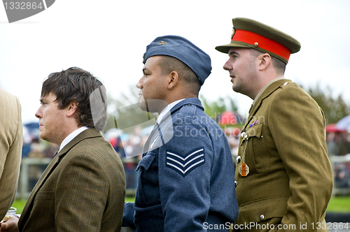 Image of Goodwood revival visitors.