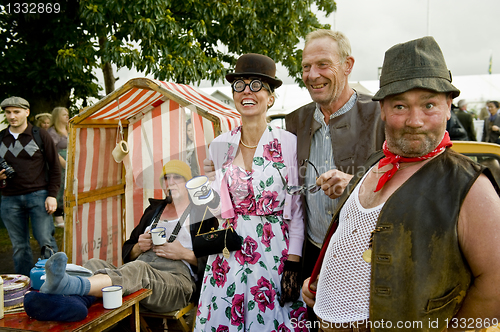 Image of Goodwood revival visitors