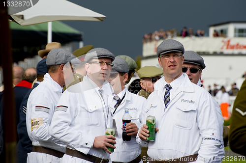 Image of Goodwood revival visitors.