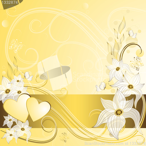 Image of Gold valentine frame