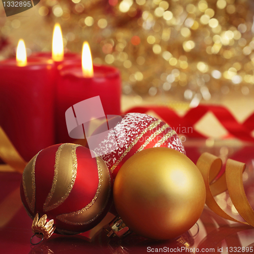 Image of christmas decorations