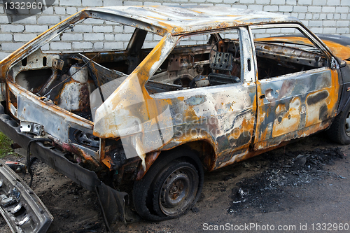 Image of Burnt car