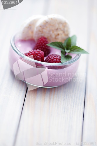 Image of raspberry yogurt