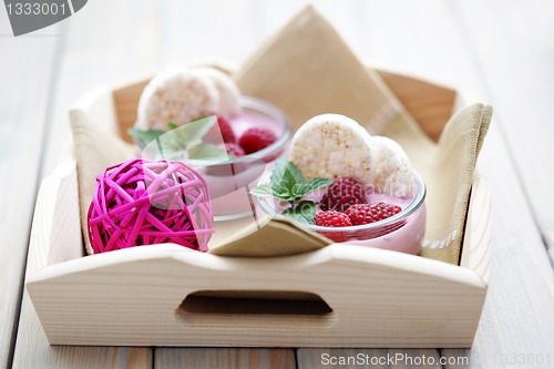 Image of raspberry yogurt