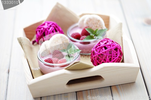 Image of raspberry yogurt