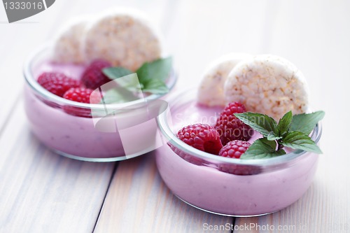 Image of raspberry yogurt