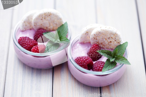 Image of raspberry yogurt