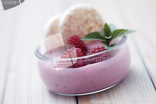 Image of raspberry yogurt