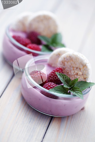 Image of raspberry yogurt