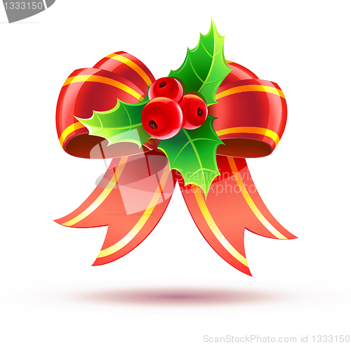 Image of Holly leaves and berries