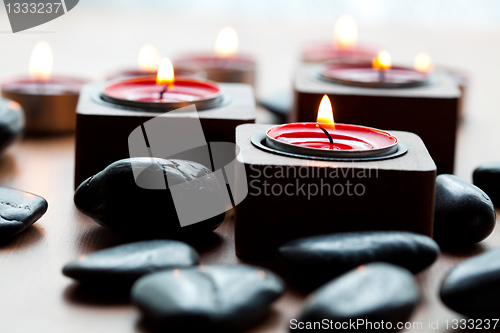 Image of Candles and stones