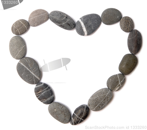 Image of pebble heart