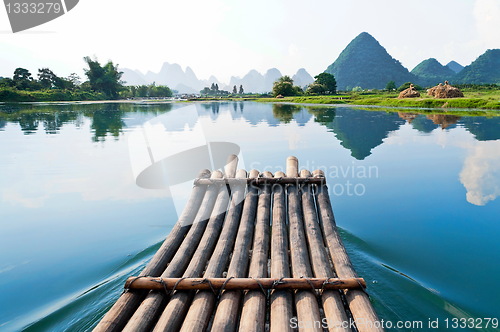 Image of Bamboo rafting in Li River