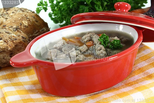 Image of liver spaetzle soup