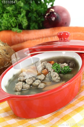 Image of liver spaetzle soup