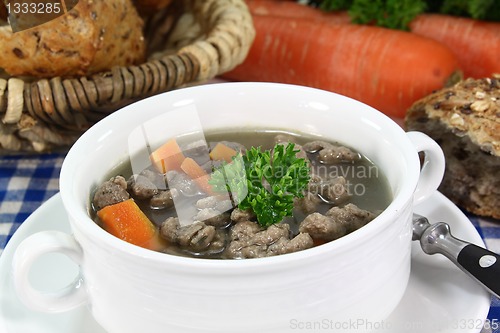 Image of liver spaetzle soup