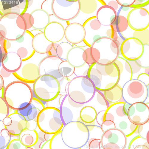 Image of Spring and Summer Bubbles Abstract Vector Background