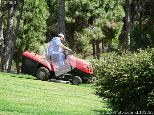 Image of lawn mowing