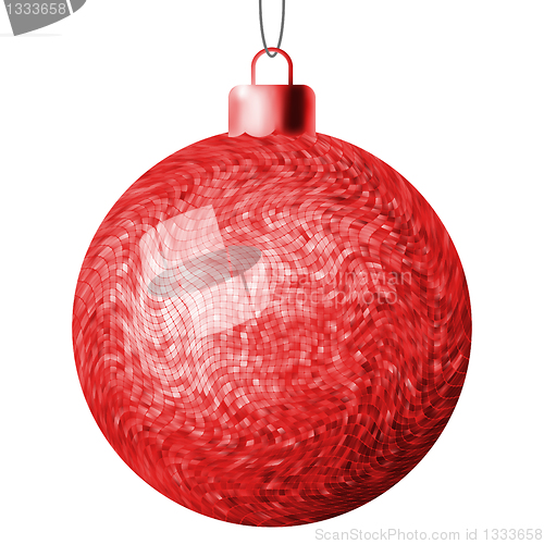 Image of Christmas ball on a white background. EPS 8