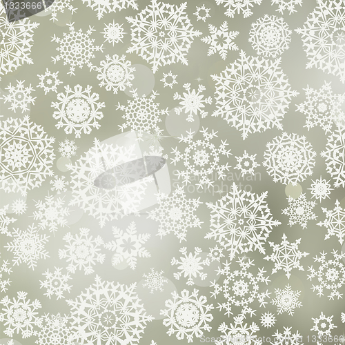 Image of Seamless pattern with snowflakes. EPS 8
