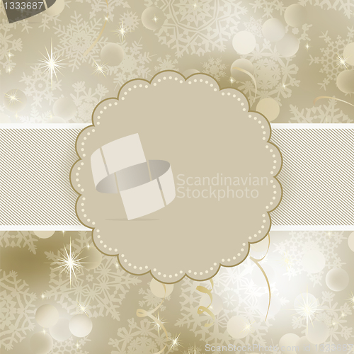Image of Christmas frame design for xmas card. EPS 8