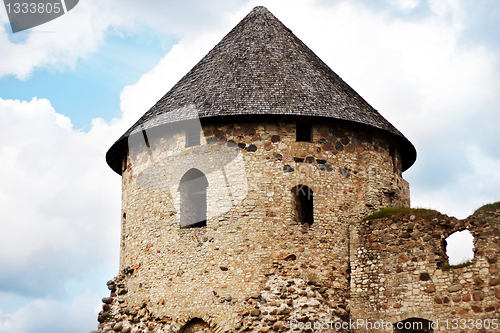 Image of old castle in Cesis, Latvia