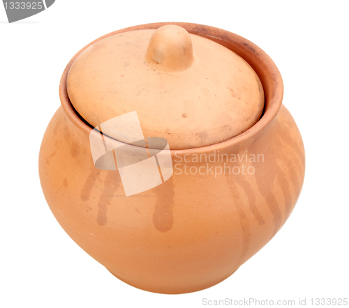 Image of One a closed ceramic grunge pot