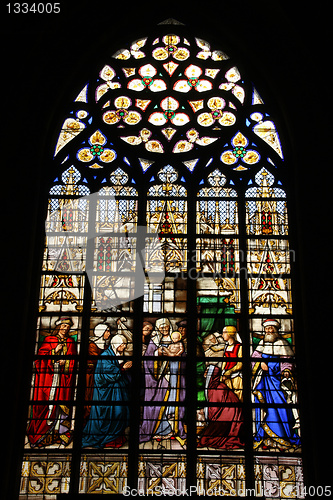 Image of Stained glass in Brussels