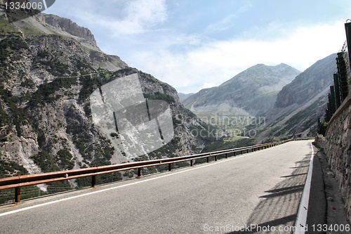 Image of Alpine road in Italy