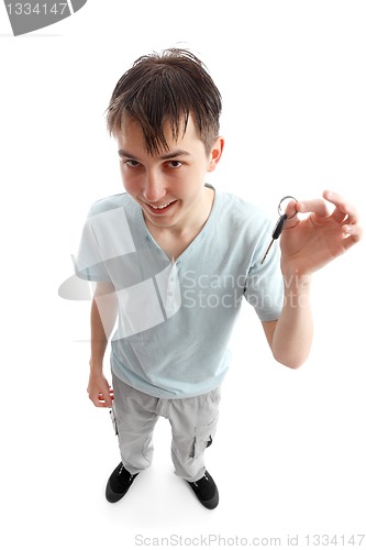 Image of Teen holding a key