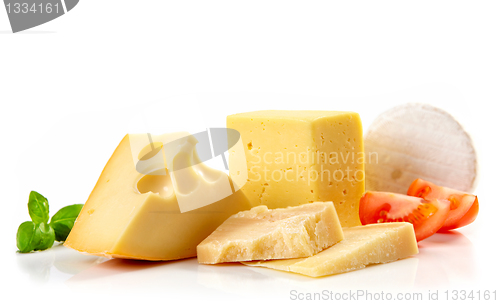 Image of various types of cheese