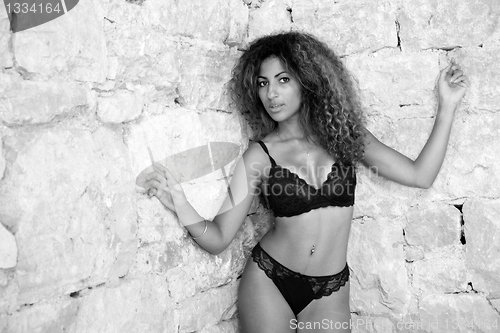 Image of Lingerie in black and white