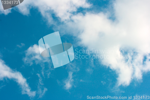 Image of White clouds and blue sky